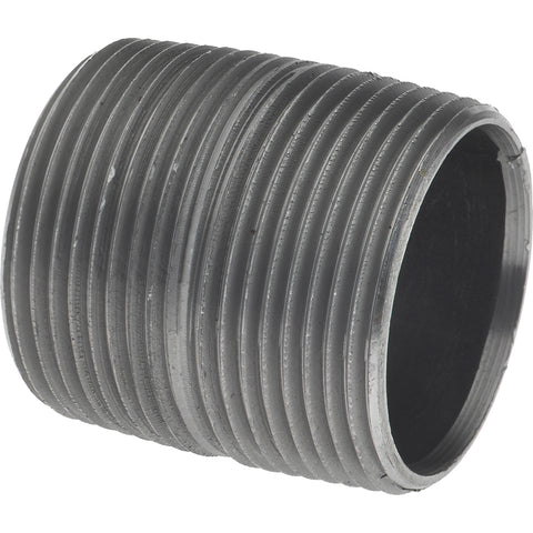 Black Pipe Nipple: 1-1/4" Dia x 1-5/8" Long, Schedule 40