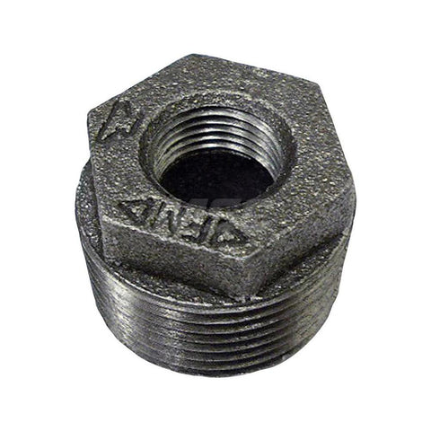 Black Hex Bushing: 4 x 3", 125 psi, Thread x Thread