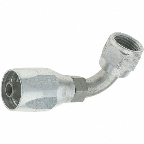 9/16-18 JIC, Carbon Steel Reusable Hose Female Swivel Fitting