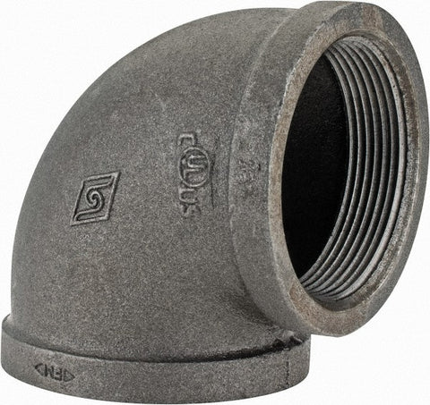 Black 90 deg Elbow: 1/8", Threaded
