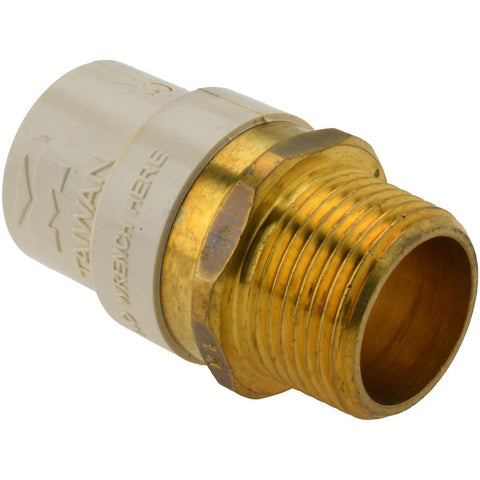 3/4" CPVC Plastic Pipe Male Adapter