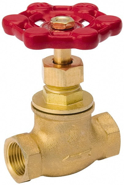 1/2" Pipe, 125 psi WOG Rating, Brass, Stop Valve