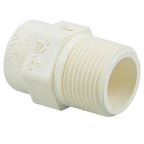 (Nibco Part#:  M030600) 4704 - Male Adapter Slip x MIPT - CPVC-CTS