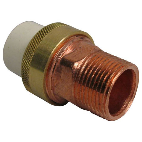 (Nibco Part#:  M260100) 4733-4 - Union CPVC Slip x Copper MIPT - CPVC-CTS