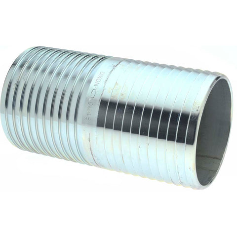 4" ID Hose Barb: Steel Double Bolt Clamp