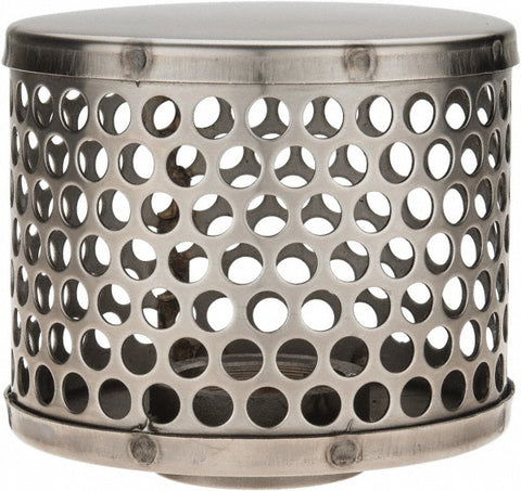 1-1/2" Hose, Round Hole Strainer
