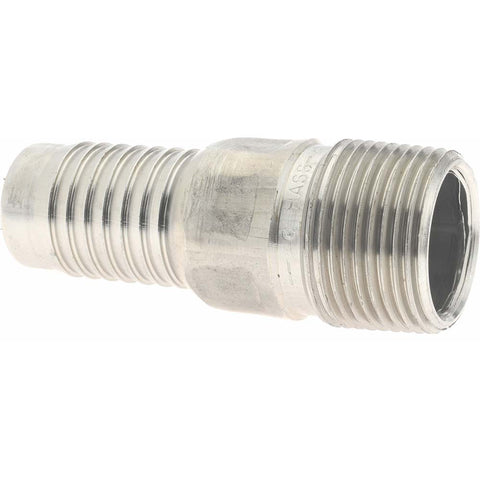 1" Pipe ID, Threaded Combination Nipple for Hoses
