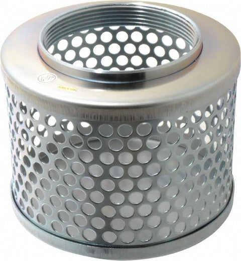 4" Hose, Round Hole Strainer