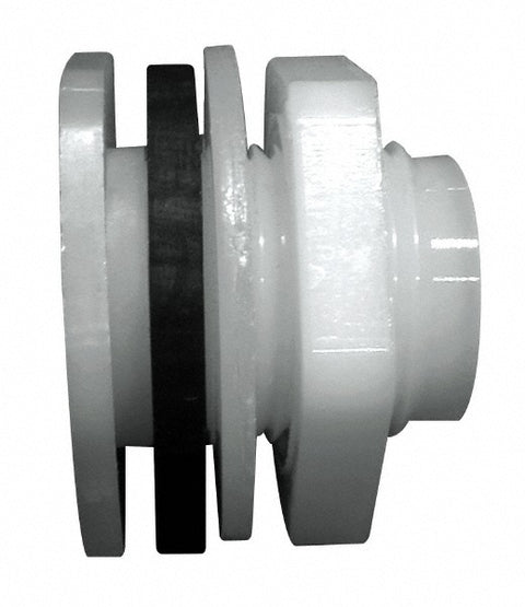 1/2 Nylon Threaded Tube Bulkhead Fitting