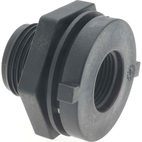 3/4 FTP Polypropylene Threaded Tube Bulkhead Fitting