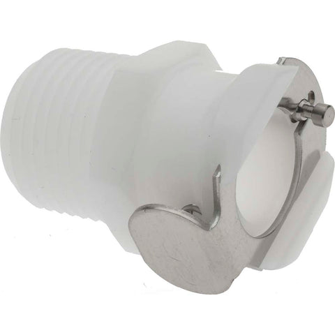 1/4" Nominal Flow, 3/8 NPT Thread, Male, Inline Threaded-Female Socket