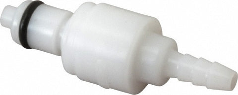 1/8" Nominal Flow, 1/8" ID, Male, Inline Hose Barb-Male Plug