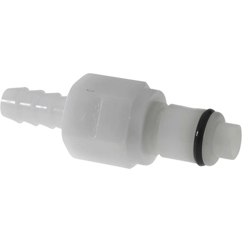 1/4" Nominal Flow, 1/4" ID, Male, Inline Hose Barb-Male Plug