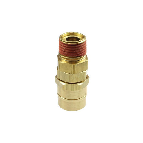 1/2 NPT, Brass Reusable Hose Male Swivel Fitting