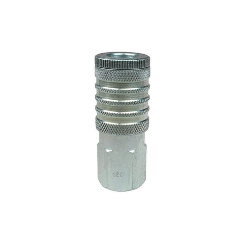 Pneumatic Hose Coupling: 1/2" Thread, 1/2" Body Dia, Industrial Interchange
