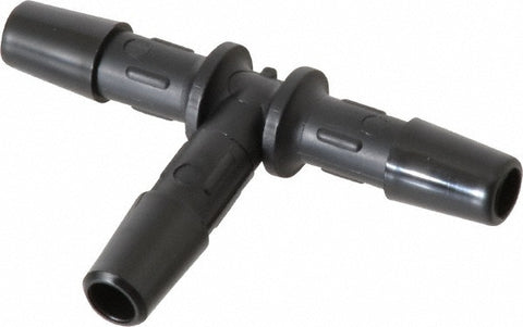 Barbed Tube Tee: Single Barb, 1/4" Barb