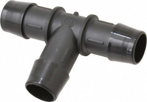 Barbed Tube Tee: Single Barb, 3/4" Barb