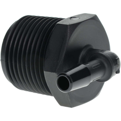 Barbed Tube Elbow: Single Barb, 1/4" Barb, 3/4" NPT