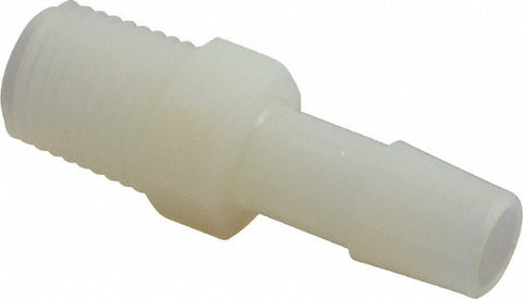Barbed Tube Adapter: Single Barb, 3/8" Barb, 1/4" NPT
