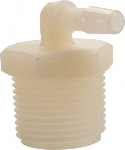 Barbed Tube Elbow: Single Barb, 1/4" Barb, 3/4" NPT