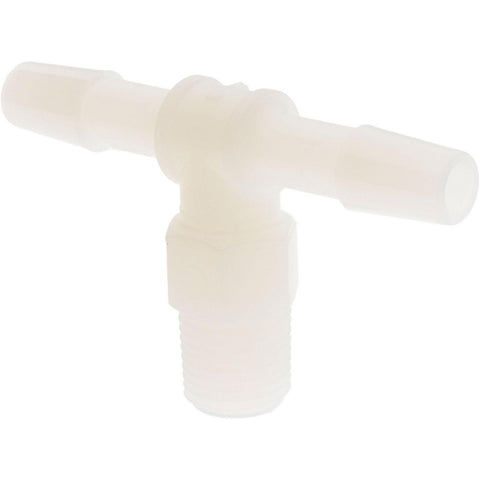 Barbed Tube Branch Tee: 1/4" Barbs, 1/8" NPT