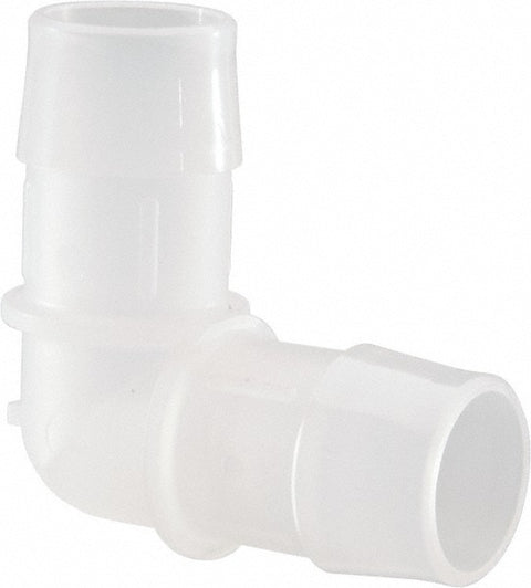 Barbed Tube Elbow: 1" Barbs