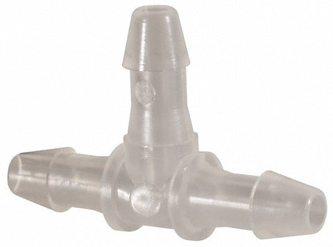 Barbed Tube Tee: Single Barb, 3/32" Barb