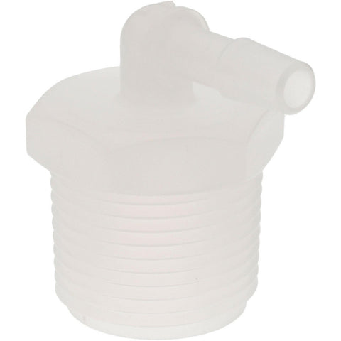 Barbed Tube Elbow: 1/4" Barbs, 3/4" NPT