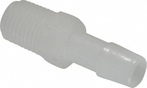 Barbed Tube Adapter: Single Barb, 3/8" Barb, 1/4" NPT