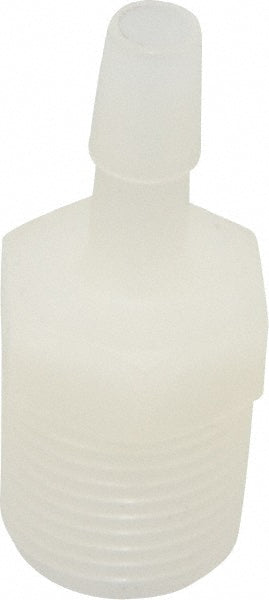 Barbed Tube Adapter: Single Barb, 1/4" Barb, 3/8" NPT