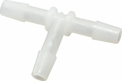 Barbed Tube Tee: Single Barb, 1/4" Barb