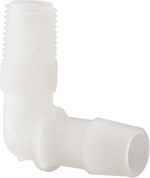 Barbed Tube Elbow: Single Barb, 1/2" Barb, 1/4" NPT