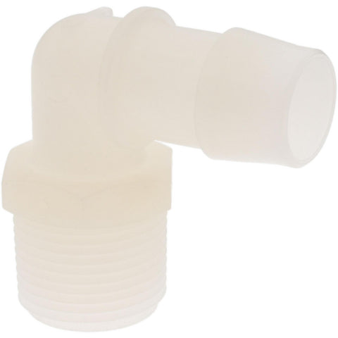 Barbed Tube Elbow: Single Barb, 3/4" Barb, 3/4" NPT