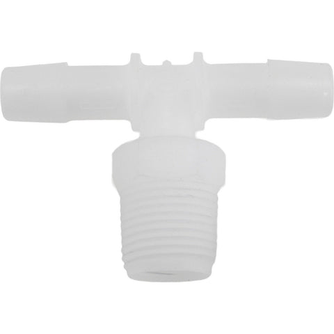 Barbed Tube Branch Tee: 3/8" Barbs, 3/8" NPT
