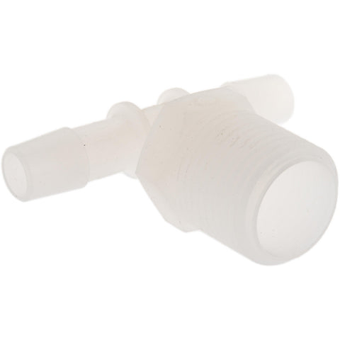 Barbed Tube Branch Tee: 3/8" Barbs, 1/2" NPT