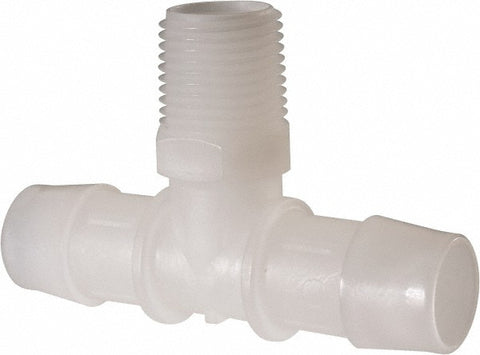 Barbed Tube Branch Tee: Single Barb, 3/4" Barb, 1/2" NPT