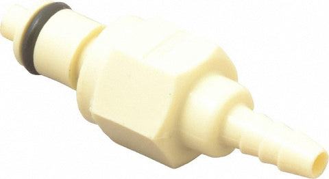 1/8" Nominal Flow, 1/8" ID, Male, Inline Hose Barb-Male Plug