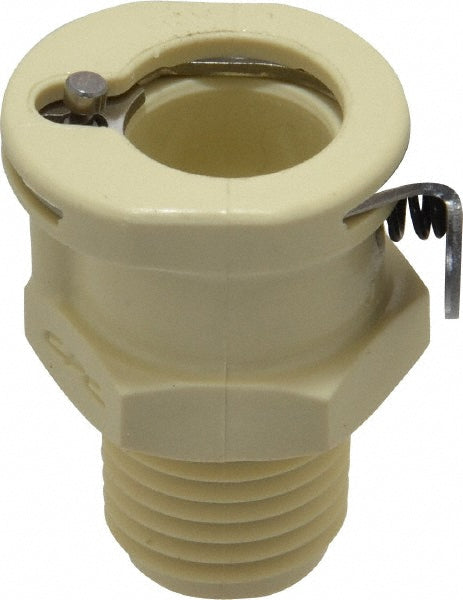 1/4" Nominal Flow, 1/4 NPT Thread, Male, Inline Threaded-Female Socket