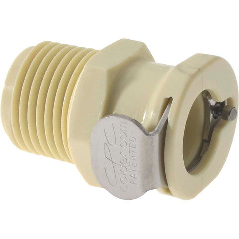 1/4" Nominal Flow, 3/8 NPT Thread, Male, Inline Threaded-Female Socket