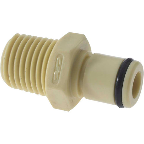 1/4" Nominal Flow, 1/4 NPT Thread, Male, Inline Threaded-Male Plug