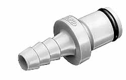 1/8" Nominal Flow, 1/16" ID, Male, Inline Hose Barb-Male Plug