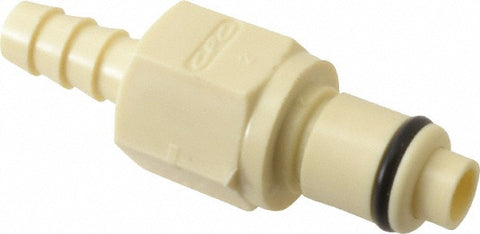 1/4" Nominal Flow, 1/4" ID, Male, Inline Hose Barb-Male Plug