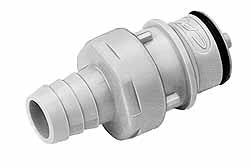 3/8" Nominal Flow, 1/2" ID, Male, Inline Hose Barb-Male Plug