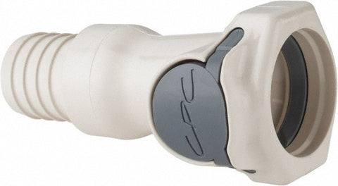 1/2" Nominal Flow, 3/4" ID, Female, Inline Hose Barb-Female Socket