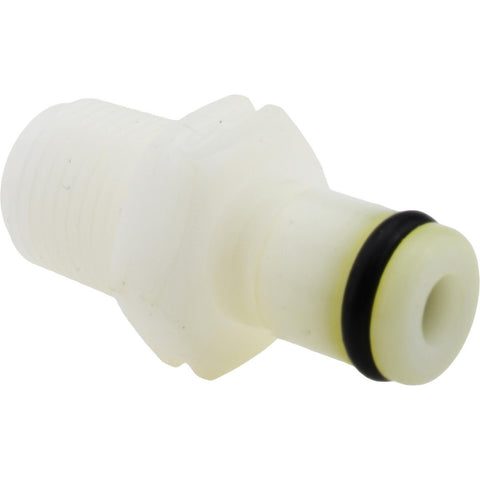 1/8" Nominal Flow, 1/8 BSPT Thread, Male, Inline Threaded-Male Plug