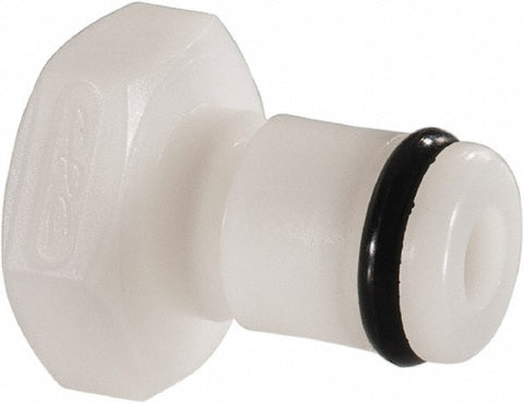 1/8" Nominal Flow, 10-32 Thread, Female, Inline Threaded-Male Plug