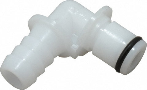1/4" Nominal Flow, 3/8" ID, Male, Elbow Hose Barb-Male Plug