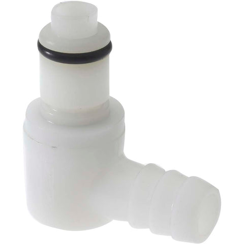 1/4" Nominal Flow, 3/8" ID, Male, Elbow Hose Barb-Male Plug