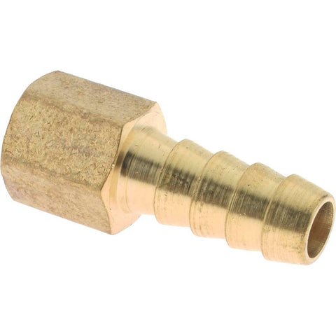 Barbed Hose Fitting: 1/8" x 5/16" ID Hose, Female Connector