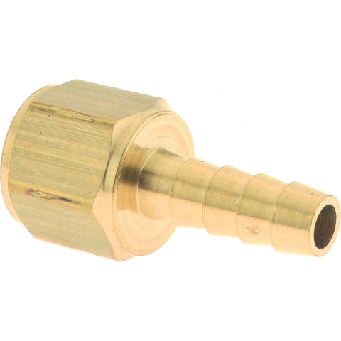 Barbed Hose Fitting: 3/8" x 5/16" ID Hose, Female Connector
